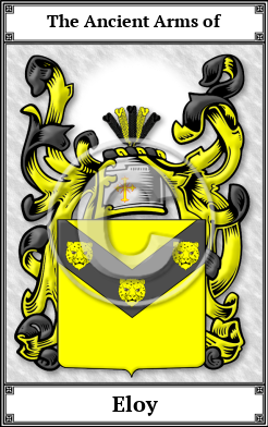 Eloy Family Crest Download (JPG)  Book Plated - 150 DPI
