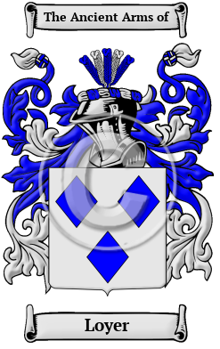 Loyer Family Crest/Coat of Arms
