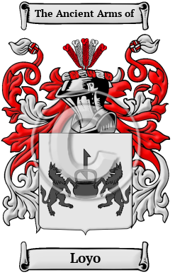 Loyo Family Crest Download (JPG) Heritage Series - 300 DPI