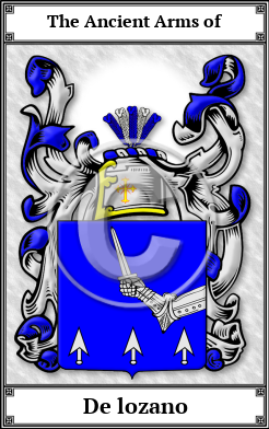 De lozano Family Crest Download (JPG)  Book Plated - 150 DPI