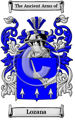 Lozana Family Crest/Coat of Arms