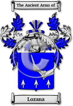 Lozana Family Crest Download (jpg) Legacy Series - 150 DPI