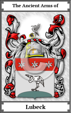 Lubeck Family Crest Download (JPG) Book Plated - 600 DPI