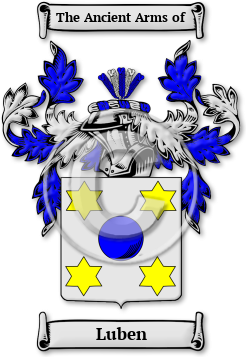 Luben Family Crest Download (jpg) Legacy Series - 150 DPI