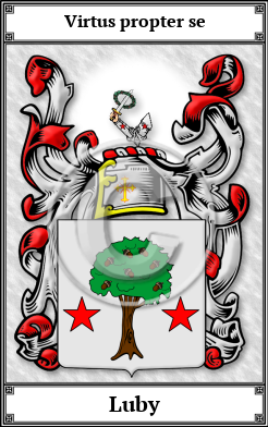 Luby Family Crest Download (JPG)  Book Plated - 150 DPI