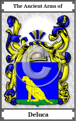 Deluca Family Crest Download (JPG)  Book Plated - 150 DPI