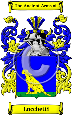 Lucchetti Family Crest/Coat of Arms