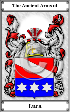 Luca Family Crest Download (JPG) Book Plated - 600 DPI