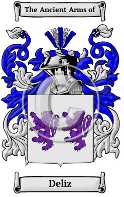 Deliz Family Crest/Coat of Arms