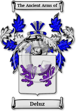 Deluz Family Crest Download (JPG) Legacy Series - 300 DPI