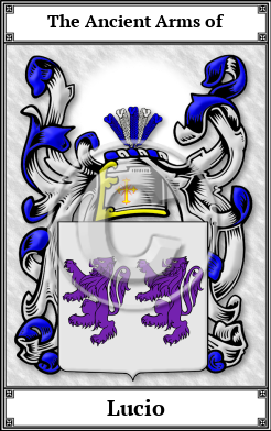 Lucio Family Crest Download (JPG)  Book Plated - 150 DPI