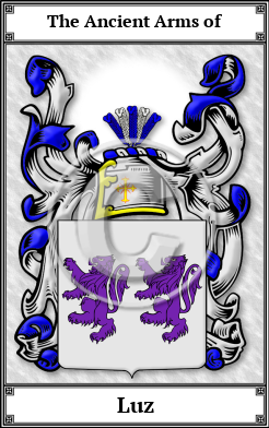 Luz Family Crest Download (JPG)  Book Plated - 150 DPI