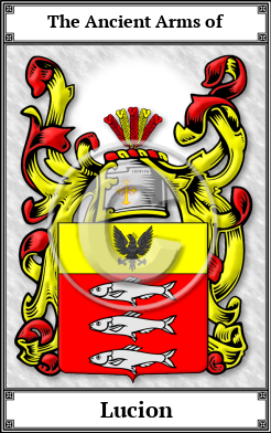 Lucion Family Crest Download (JPG)  Book Plated - 150 DPI
