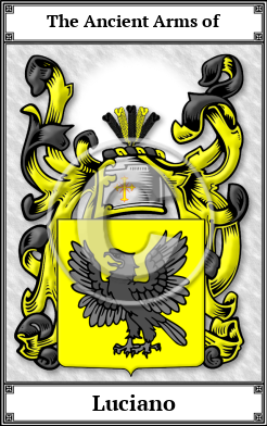 Luciano Family Crest Download (JPG)  Book Plated - 150 DPI