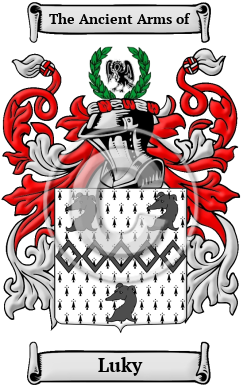 Luky Family Crest/Coat of Arms