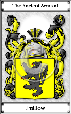 Lutlow Family Crest Download (JPG) Book Plated - 600 DPI