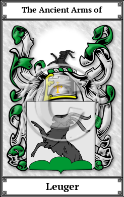 Leuger Family Crest Download (JPG)  Book Plated - 150 DPI