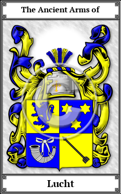 Lucht Family Crest Download (JPG)  Book Plated - 150 DPI