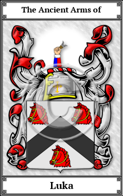 Luka Family Crest Download (JPG) Book Plated - 600 DPI