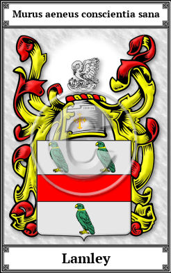 Lamley Family Crest Download (JPG) Book Plated - 600 DPI
