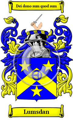 Lumsdan Family Crest/Coat of Arms