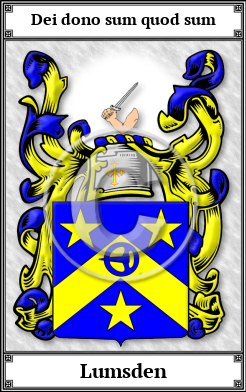 Lumsden Family Crest Download (JPG)  Book Plated - 150 DPI