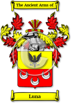 Luna Family Crest Download (jpg) Legacy Series - 150 DPI