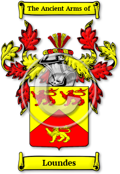 Loundes Family Crest Download (jpg) Legacy Series - 150 DPI