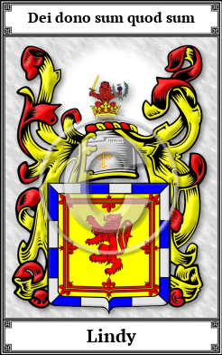 Lindy Family Crest Download (JPG)  Book Plated - 150 DPI