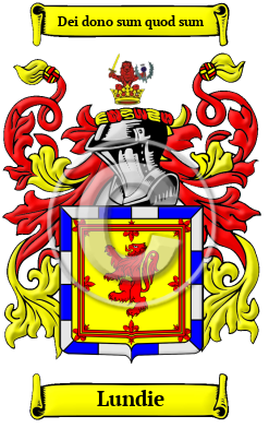 Lundie Family Crest/Coat of Arms