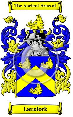 Lansfork Family Crest/Coat of Arms