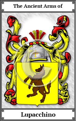 Lupacchino Family Crest Download (JPG)  Book Plated - 150 DPI