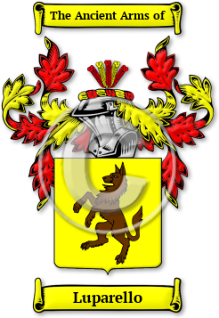 Luparello Family Crest Download (JPG) Legacy Series - 600 DPI