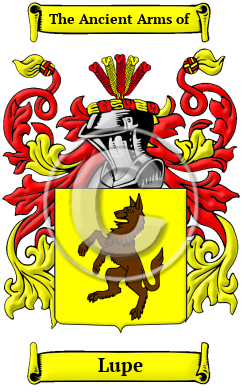 Lupe Family Crest Download (JPG) Heritage Series - 300 DPI