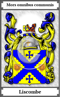 Liscombe Family Crest Download (JPG)  Book Plated - 150 DPI