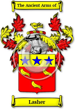 Lasher Family Crest Download (jpg) Legacy Series - 150 DPI