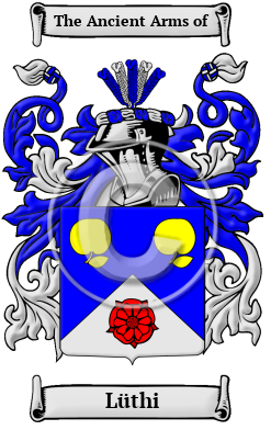 Lüthi Family Crest/Coat of Arms