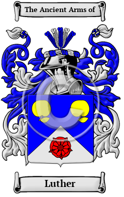 Luther Family Crest/Coat of Arms