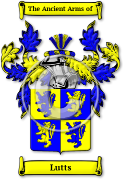Lutts Family Crest Download (jpg) Legacy Series - 150 DPI