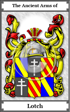 Lotch Family Crest Download (JPG)  Book Plated - 150 DPI