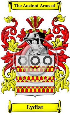 Lydiat Family Crest/Coat of Arms