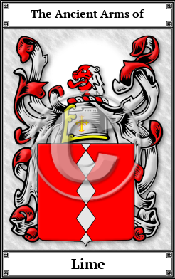 Lime Family Crest Download (JPG) Book Plated - 600 DPI