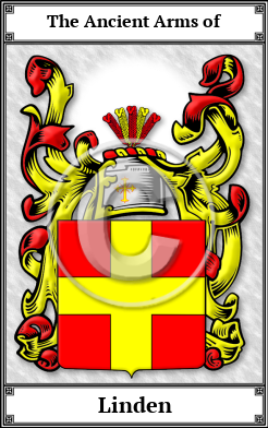 Linden Family Crest Download (JPG)  Book Plated - 150 DPI