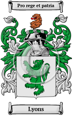 Lyons Name Meaning, Family History, Family Crest & Coats of Arms
