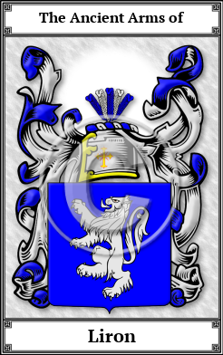 Liron Family Crest Download (JPG)  Book Plated - 150 DPI