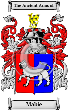Mabie Family Crest/Coat of Arms