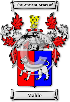 Mable Family Crest Download (jpg) Legacy Series - 150 DPI