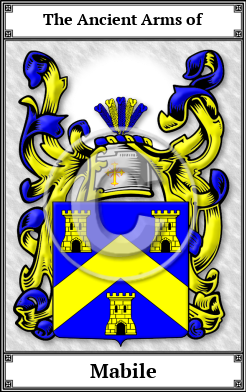 Mabile Family Crest Download (JPG)  Book Plated - 150 DPI