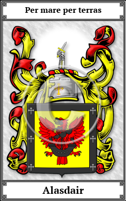 Alasdair Family Crest Download (JPG)  Book Plated - 150 DPI