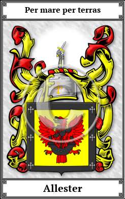 Allester Family Crest Download (JPG) Book Plated - 600 DPI